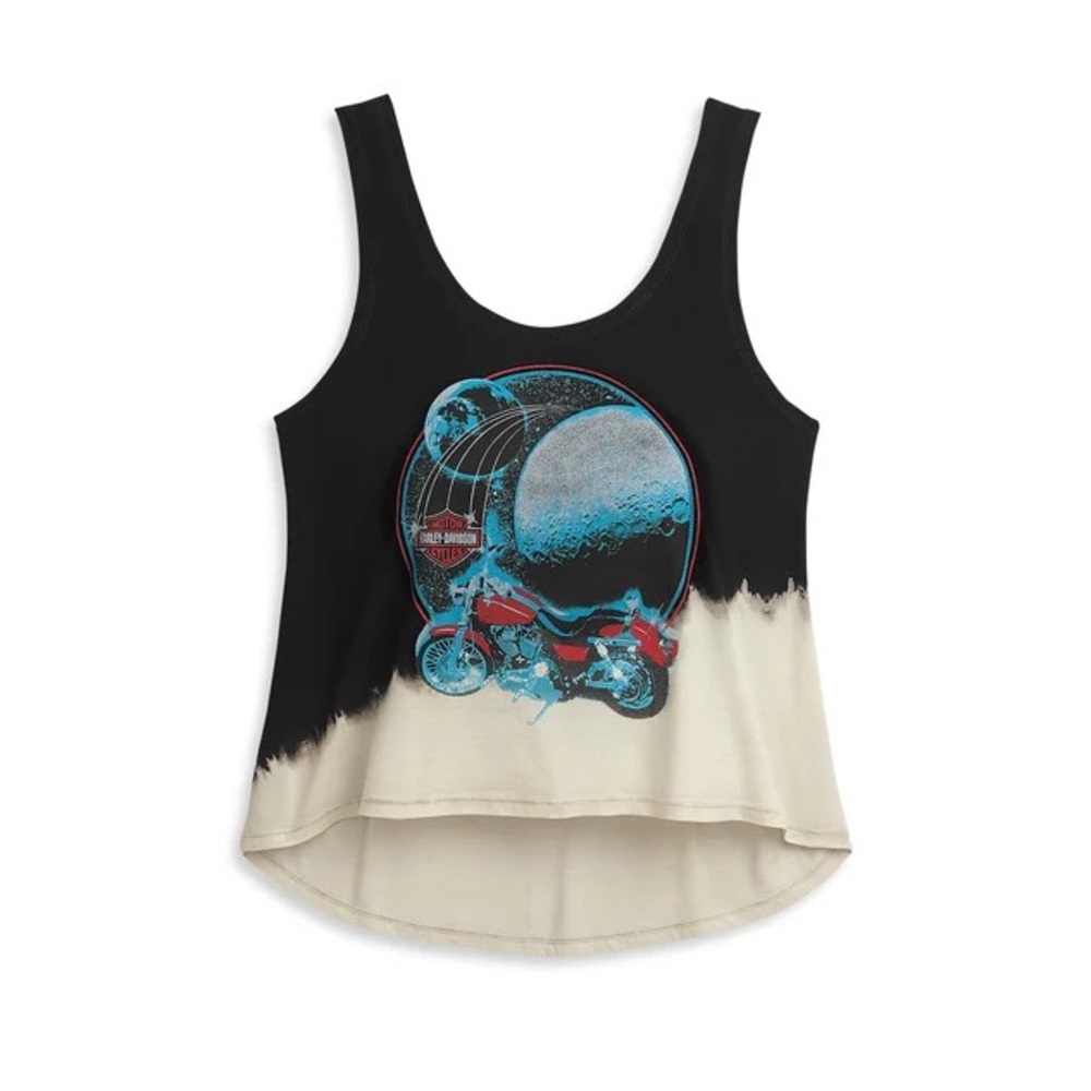 Harley-Davidson Spaced Out tie-dye crop top, new with tags, XS